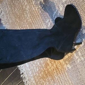 Cole Haan Black Suede Over-the-knee Boots
